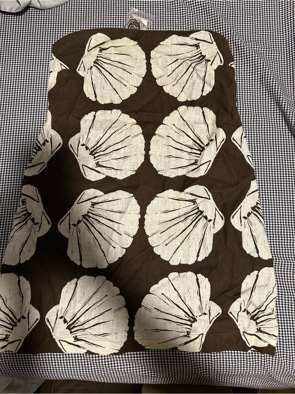 Abercrombie & Fitch Brown and Cream Shell Mini Dress/Romper